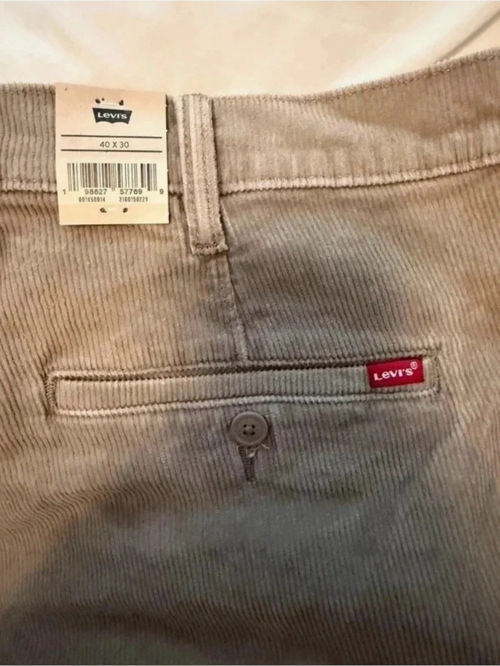 Levi's Men's Corduroy Pants in Light Beige
